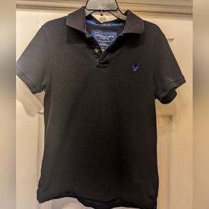 American Eagle Vintage Fit Men's Polo Size Medium. Black